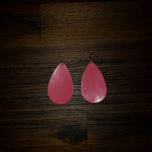 Nickel and Suede Leather Earrings